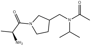 N-[1-((S)-2-AMino-propionyl)-pyrrolidin-3-ylMethyl]-N-isopropyl-acetaMide,1354032-93-1,结构式