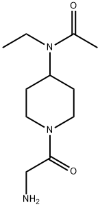 N-[1-(2-AMino-acetyl)-piperidin-4-yl]-N-ethyl-acetaMide 结构式