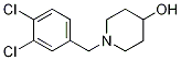 1-(3,4-二氯-苄基)-哌啶-4-醇 结构式