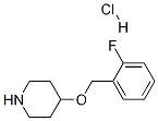 4-[(2-Fluorobenzyl)oxy]piperidine hydrochloride Structure