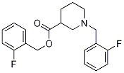 1-(2-Fluoro-benzyl)-piperidine-3-carboxylic acid 2-fluoro-benzyl ester Struktur