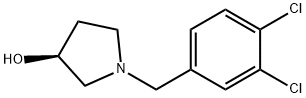 (S)-1-(3,4-Dichloro-benzyl)-pyrrolidin-3-ol Struktur