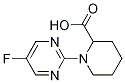 1-(5-Fluoro-pyrimidin-2-yl)-piperidine-2-carboxylic acid Struktur
