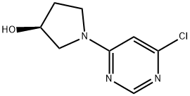 (S)-1-(6-氯-嘧啶-4-基)-吡咯烷-3-醇,1314354-92-1,结构式