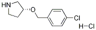 (R)-3-(4-Chloro-benzyloxy)-pyrrolidine hydrochloride Structure