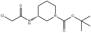 (R)-3-(2-Chloro-acetylaMino)-piperidine-1-carboxylic acid tert-butyl ester Struktur