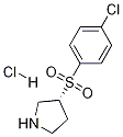 (R)-3-(4-氯-苯磺酰基)-吡咯烷盐酸盐, 1353995-42-2, 结构式