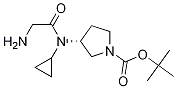 (R)-3-[(2-AMino-acetyl)-cyclopropyl-aMino]-pyrrolidine-1-carboxylic acid tert-butyl ester Struktur