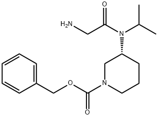 (R)-3-[(2-AMino-acetyl)-isopropyl-aMino]-piperidine-1-carboxylic acid benzyl ester Structure