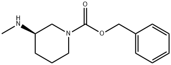 (R)-3-MethylaMino-piperidine-1-carboxylic acid benzyl ester Struktur