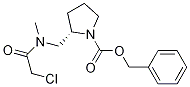 (S)-2-{[(2-Chloro-acetyl)-Methyl-aMino]-Methyl}-pyrrolidine-1-carboxylic acid benzyl ester Struktur