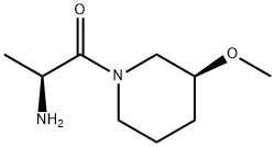 (S)-2-AMino-1-((S)-3-Methoxy-piperidin-1-yl)-propan-1-one Struktur