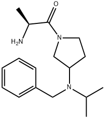 (S)-2-AMino-1-[3-(benzyl-isopropyl-aMino)-pyrrolidin-1-yl]-propan-1-one Struktur