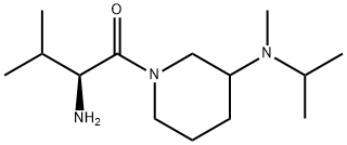 (S)-2-AMino-1-[3-(isopropyl-Methyl-aMino)-piperidin-1-yl]-3-Methyl-butan-1-one 化学構造式