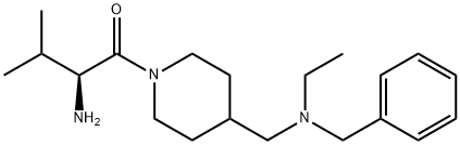 (S)-2-AMino-1-{4-[(benzyl-ethyl-aMino)-Methyl]-piperidin-1-yl}-3-Methyl-butan-1-one Structure