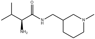 (S)-2-AMino-3-Methyl-N-(1-Methyl-piperidin-3-ylMethyl)-butyraMide,1290200-14-4,结构式