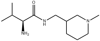 (S)-2-AMino-3-Methyl-N-(1-Methyl-piperidin-3-ylMethyl)-butyraMide 化学構造式