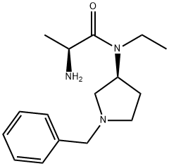 (S)-2-AMino-N-((S)-1-benzyl-pyrrolidin-3-yl)-N-ethyl-propionaMide Struktur