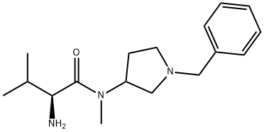 (S)-2-AMino-N-(1-benzyl-pyrrolidin-3-yl)-3,N-diMethyl-butyraMide Struktur
