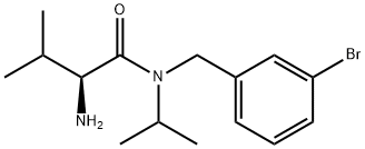 (S)-2-AMino-N-(3-broMo-benzyl)-N-isopropyl-3-Methyl-butyraMide Struktur