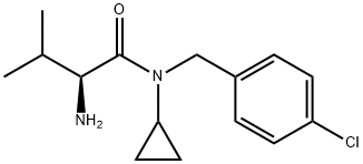 (S)-2-AMino-N-(4-chloro-benzyl)-N-cyclopropyl-3-Methyl-butyraMide Struktur