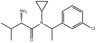 (S)-2-AMino-N-[1-(3-chloro-phenyl)-ethyl]-N-cyclopropyl-3-Methyl-butyraMide Structure