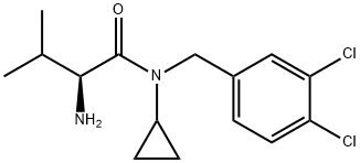 (S)-2-AMino-N-cyclopropyl-N-(3,4-dichloro-benzyl)-3-Methyl-butyraMide Structure
