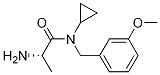 (S)-2-AMino-N-cyclopropyl-N-(3-Methoxy-benzyl)-propionaMide Struktur
