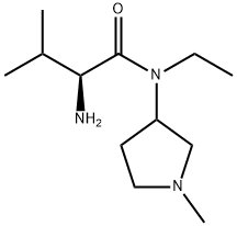 (S)-2-AMino-N-ethyl-3-Methyl-N-(1-Methyl-pyrrolidin-3-yl)-butyraMide Struktur