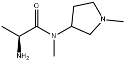 (S)-2-AMino-N-Methyl-N-(1-Methyl-pyrrolidin-3-yl)-propionaMide Struktur