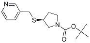 (S)-3-(Pyridin-3-ylMethylsulfanyl)-
pyrrolidine-1-carboxylic acid tert-
butyl ester Structure