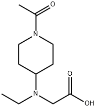 [(1-Acetyl-piperidin-4-yl)-ethyl-aMino]-acetic acid 结构式