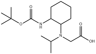 [(2-tert-ButoxycarbonylaMino-cyclohexyl)-isopropyl-aMino]-acetic acid Struktur