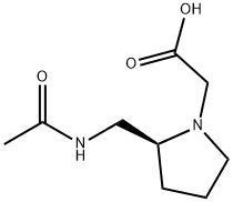 [(S)-2-(AcetylaMino-Methyl)-pyrrolidin-1-yl]-acetic acid 结构式