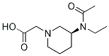 [(S)-3-(Acetyl-ethyl-aMino)-piperidin-1-yl]-acetic acid Struktur