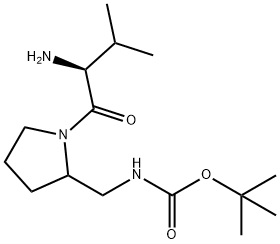 [1-((S)-2-AMino-3-Methyl-butyryl)-pyrrolidin-2-ylMethyl]-carbaMic acid tert-butyl ester Structure