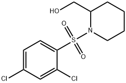 [1-(2,4-Dichloro-benzenesulfonyl)-piperidin-2-yl]-Methanol Struktur