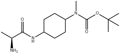 [4-((S)-2-AMino-propionylaMino)-cyclohexyl]-Methyl-carbaMic acid tert-butyl ester Structure