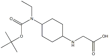 [4-(tert-Butoxycarbonyl-ethyl-aMino)-cyclohexylaMino]-acetic acid 化学構造式