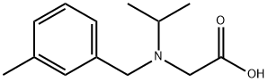 [Isopropyl-(3-Methyl-benzyl)-aMino]-acetic acid Struktur