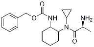 {2-[((S)-2-AMino-propionyl)-cyclopropyl-aMino]-cyclohexyl}-carbaMic acid benzyl ester 结构式