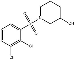 1-(2,3-二氯-苯磺酰基)-哌啶-3-醇, 1153348-41-4, 结构式