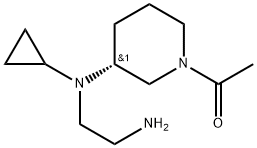 1-{(R)-3-[(2-AMino-ethyl)-cyclopropyl-aMino]-piperidin-1-yl}-ethanone 结构式