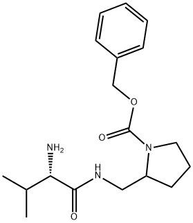 2-[((S)-2-AMino-3-Methyl-butyrylaMino)-Methyl]-pyrrolidine-1-carboxylic acid benzyl ester Struktur
