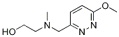 2-[(6-Methoxy-pyridazin-3-ylMethyl)-Methyl-aMino]-ethanol Struktur