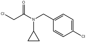 2-Chloro-N-(4-chloro-benzyl)-N-cyclopropyl-acetaMide Struktur