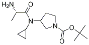 3-[((S)-2-AMino-propionyl)-cyclopropyl-aMino]-pyrrolidine-1-carboxylic acid tert-butyl ester 结构式
