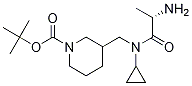 3-{[((S)-2-AMino-propionyl)-cyclopropyl-aMino]-Methyl}-piperidine-1-carboxylic acid tert-butyl ester Structure