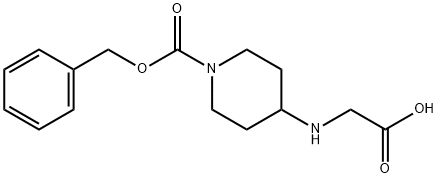 4-(CarboxyMethyl-aMino)-piperidine-1-carboxylic acid benzyl ester Structure