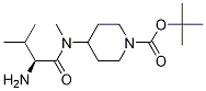 4-[((S)-2-AMino-3-Methyl-butyryl)-Methyl-aMino]-piperidine-1-carboxylic acid tert-butyl ester Structure